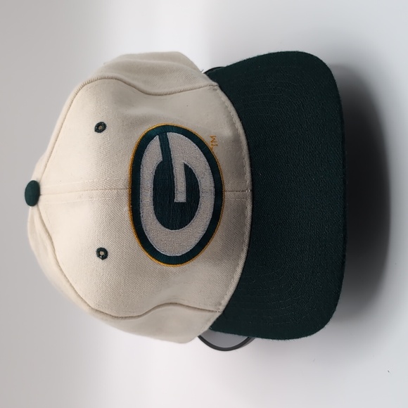 Starter| NWT NFL Vintage White Green Bay Packers Wool Sports Cap Snap Back - Picture 4 of 15